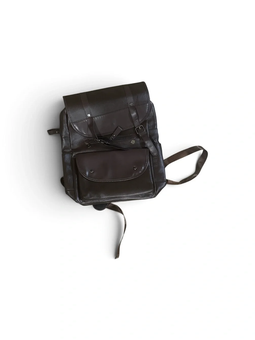 Men's Dark Brown Leather Crossbody Bag